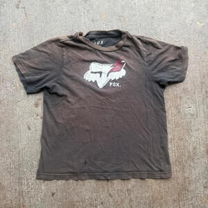 Y2K fox racing women’s baby tee